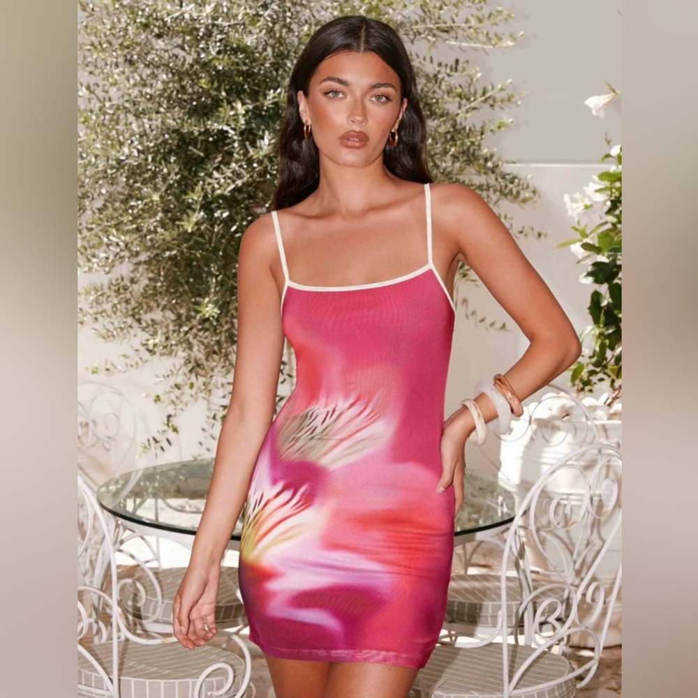 Peppermayo Everett Mini Dress- pink tropical